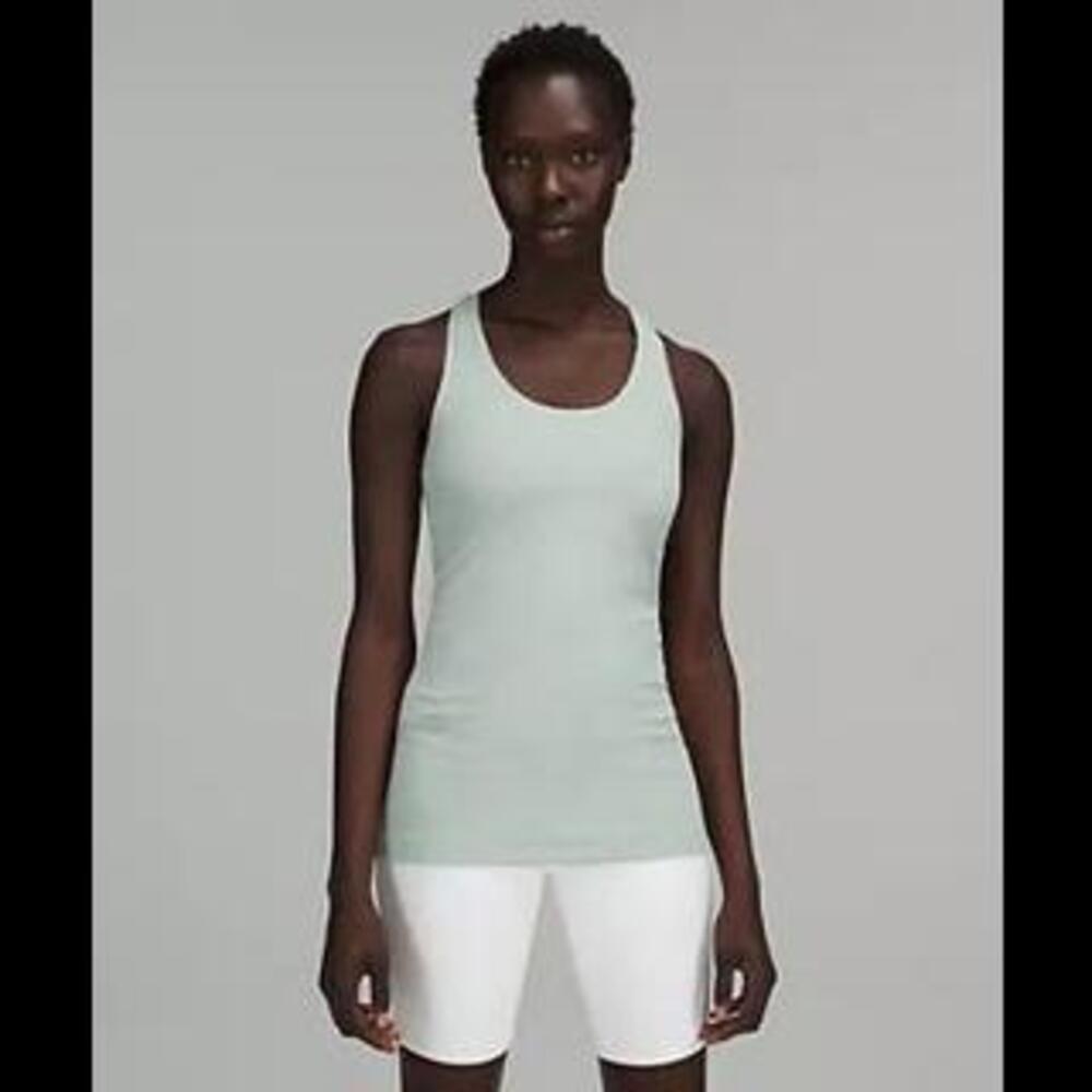 Set of 2 Cool Racerback Tank Top - White & Silver Blue Size 8